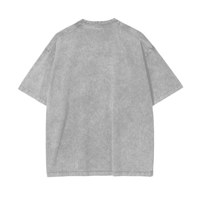 Acid Wash Oversize Purple Reign Man T-Shirt - 250 GSM