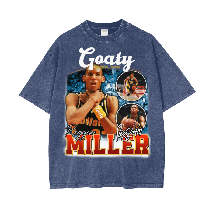 Acid Wash Goattie Miller Oversize T-Shirt - 250 GSM