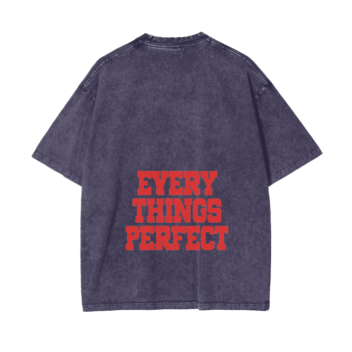 Aja Pretty Girls Rock Acid Wash Oversize T-Shirt - 250 GSM