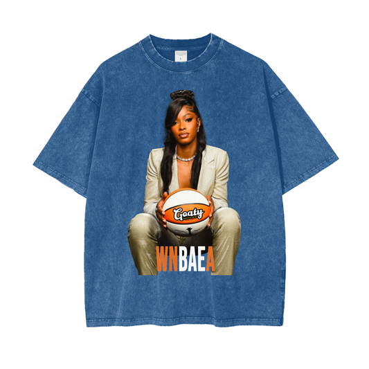 WNBAEA Oversize Snow Washed T-Shirt