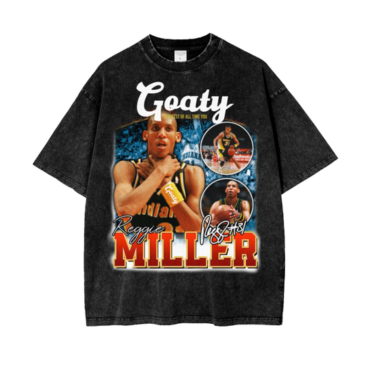 Acid Wash Goattie Miller Oversize T-Shirt - 250 GSM