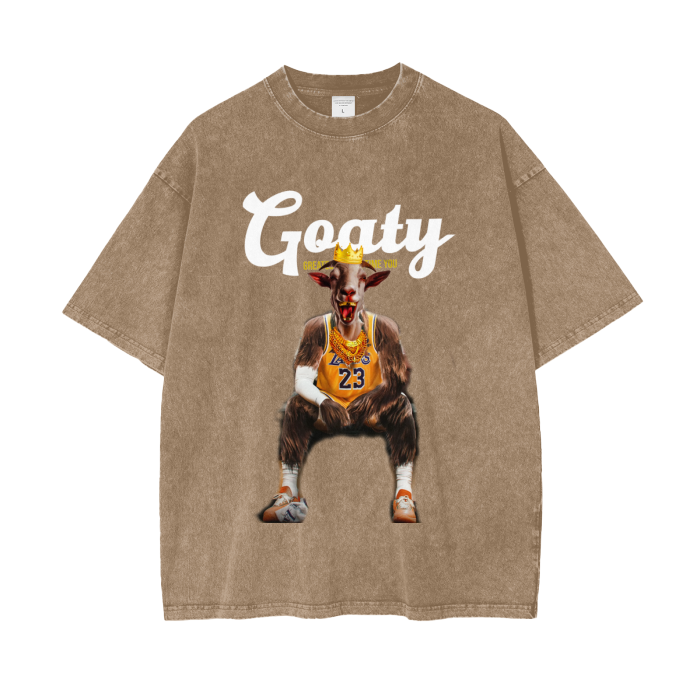 Acid Wash Oversize T-Shirt, The King James Version  - 250 GSM