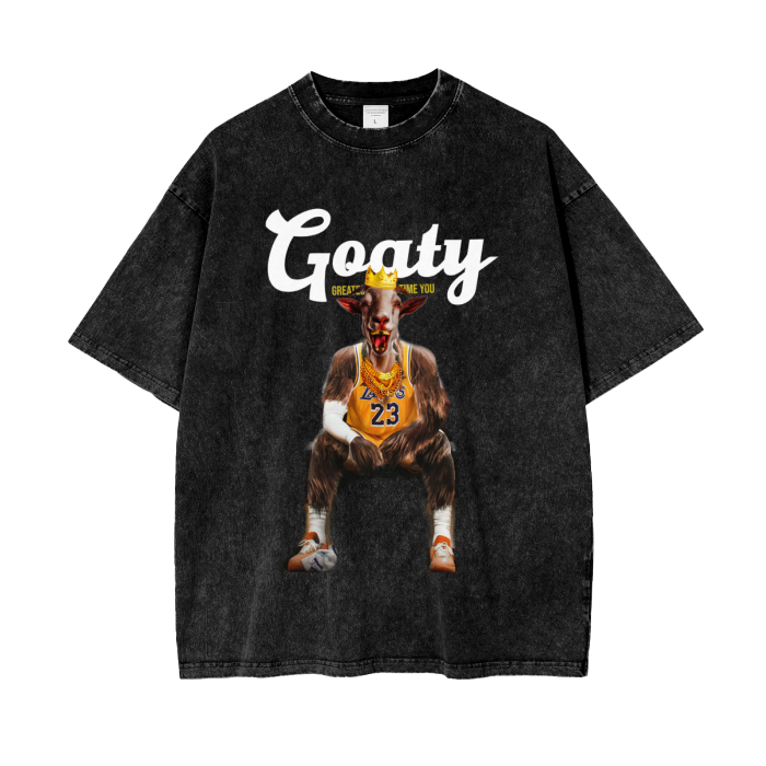 Acid Wash Oversize T-Shirt, The King James Version  - 250 GSM