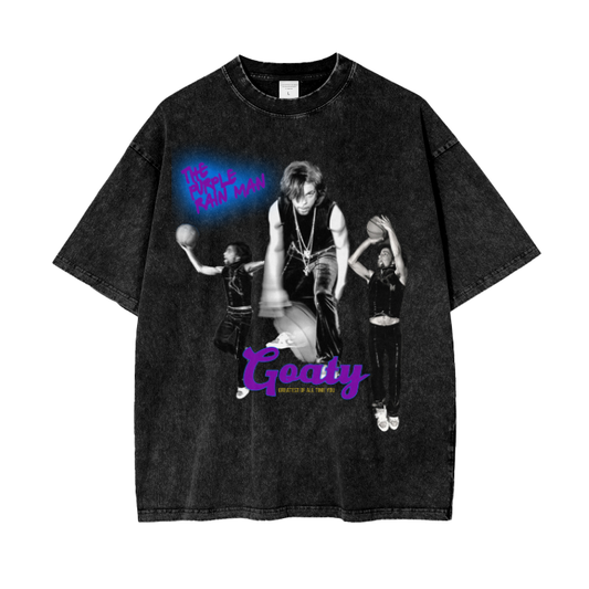 Acid Wash Oversize Purple Reign Man T-Shirt - 250 GSM