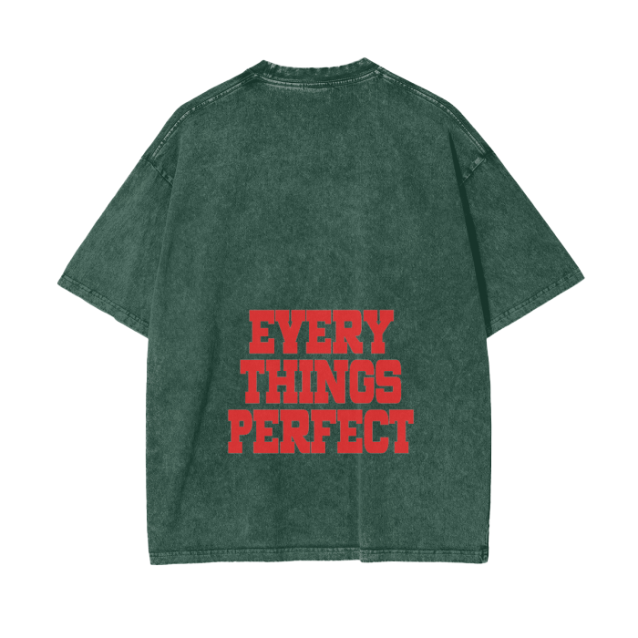 Aja Pretty Girls Rock Acid Wash Oversize T-Shirt - 250 GSM