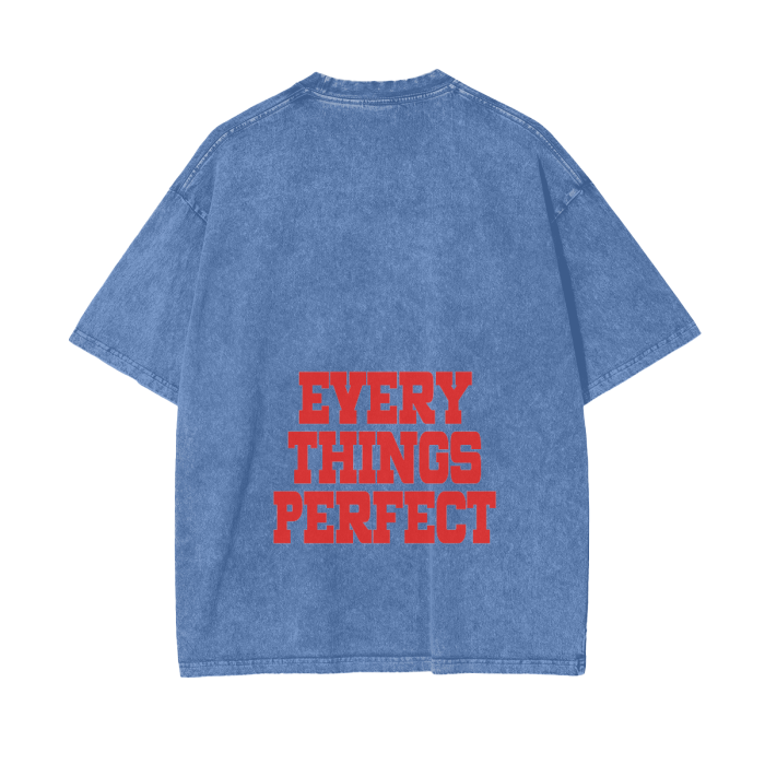 Aja Pretty Girls Rock Acid Wash Oversize T-Shirt - 250 GSM