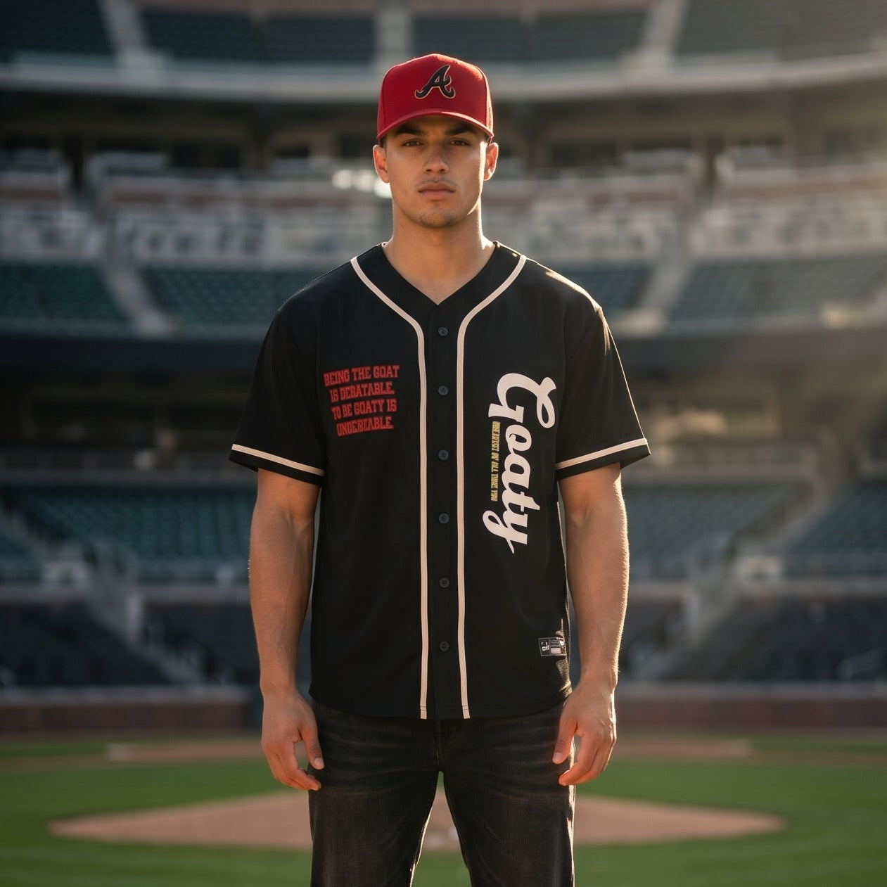 Contrast Piped Button-Up Jersey