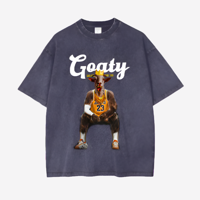 Acid Wash Oversize T-Shirt, The King James Version  - 250 GSM