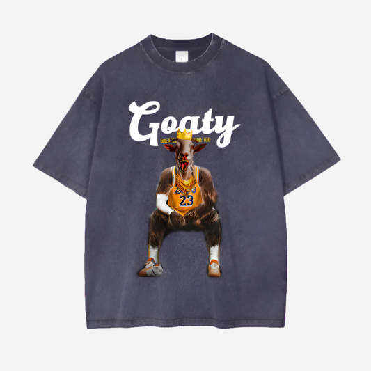 Acid Wash Oversize T-Shirt, The King James Version  - 250 GSM