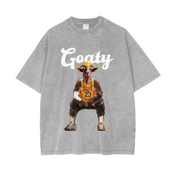 Acid Wash Oversize T-Shirt, The King James Version  - 250 GSM